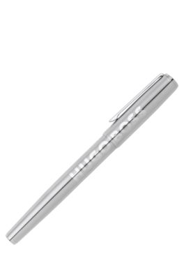 Rollerball pen in brass with chrome plating, Silver