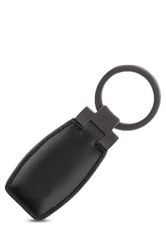 Кожаный брелок для ключей с металлической фурнитурой с гравировкой логотипа, Ассорти-предварительный пакет