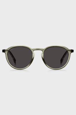 Translucent-effect sunglasses with 360&deg; hinges, Patterned