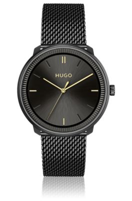 Hugo boss black metal strap clearance watch