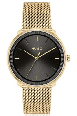 Silver and gold hugo boss cheap watch