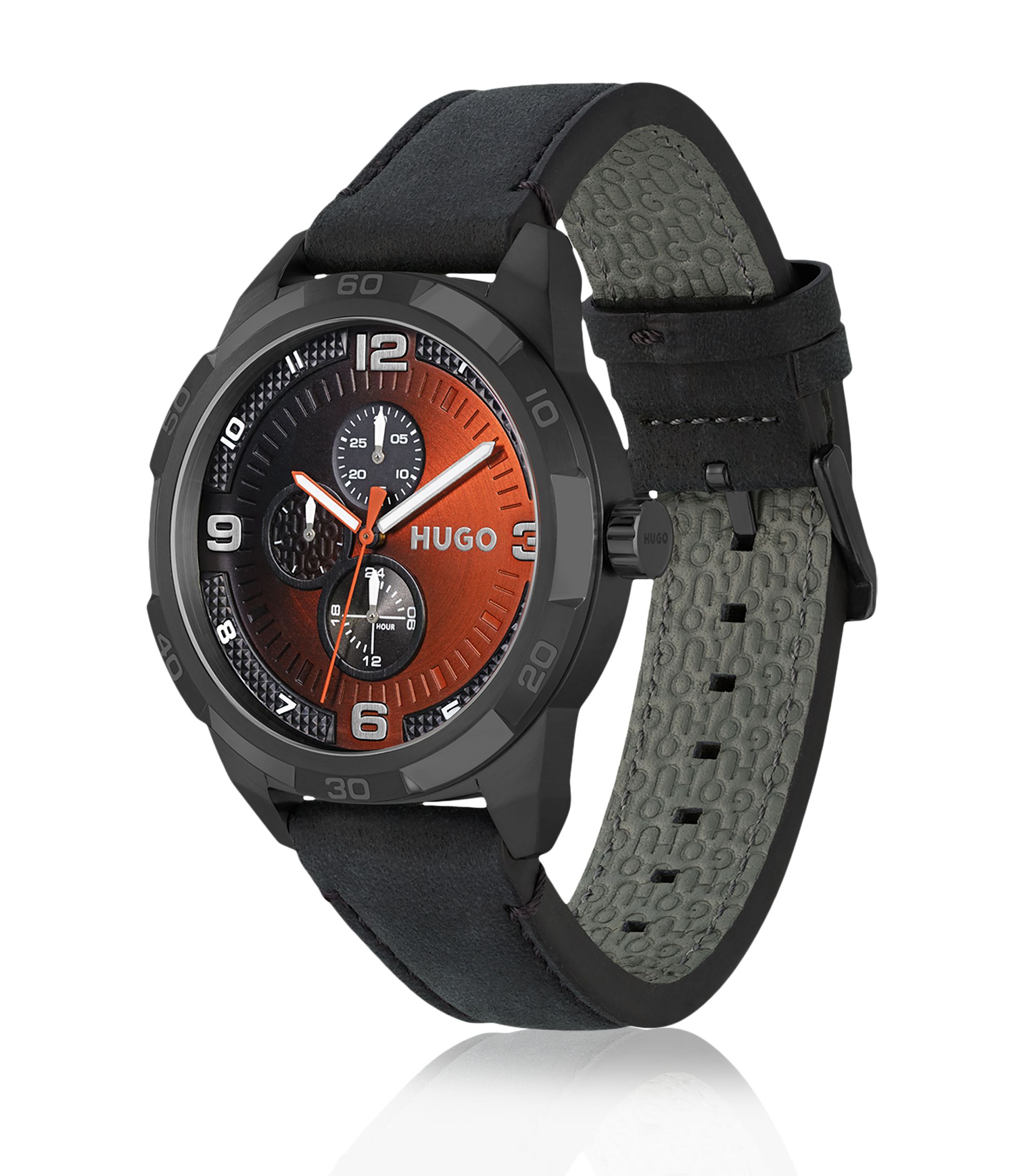 1513004 Montre Boss Orange 1513004 HUGO Black-plated Watch With