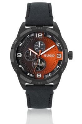 Hugo boss watch orange sale and black