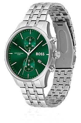 Hugo boss jet men's deals stainless steel bracelet watch