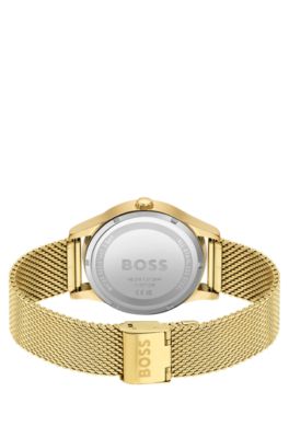 Gold-effect watch with tonal dial, Gold