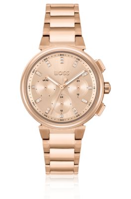 Hugo boss watch 2025 womens rose gold