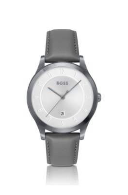 Grey-plated watch