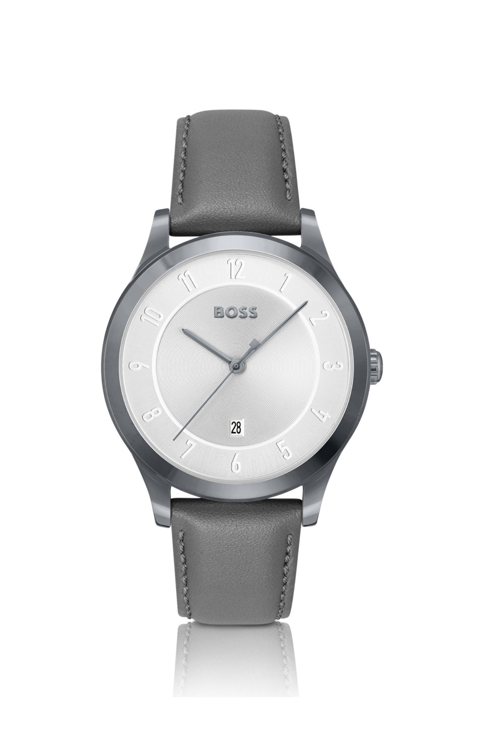 Grey-plated watch