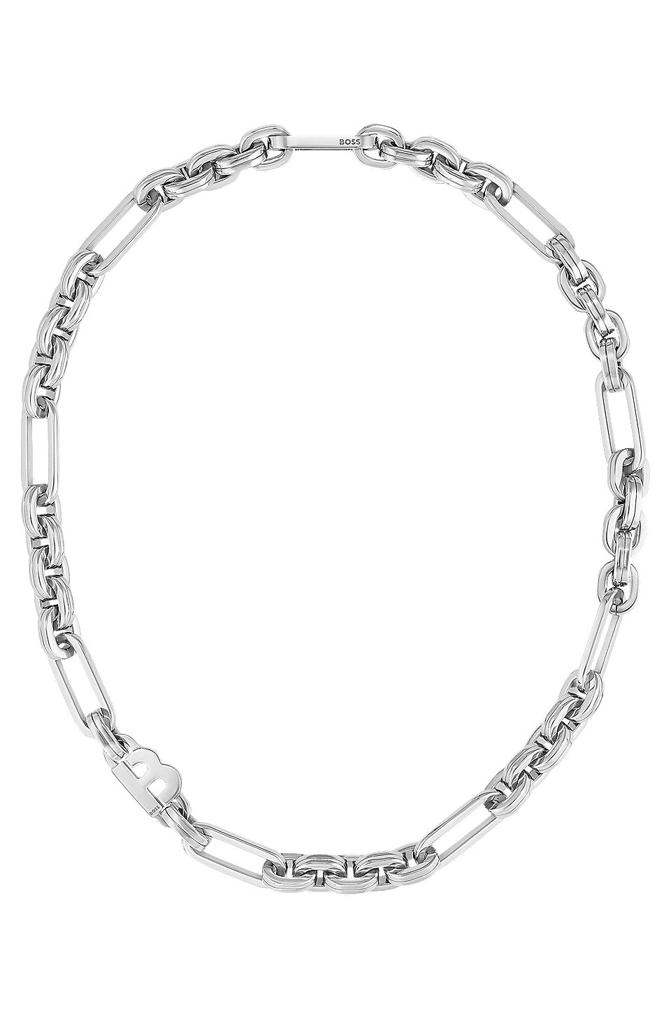 BOSS - Halskette aus poliertem Edelstahl mit Monogramm-Detail