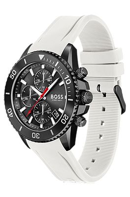 Hugo boss watch on sale white face