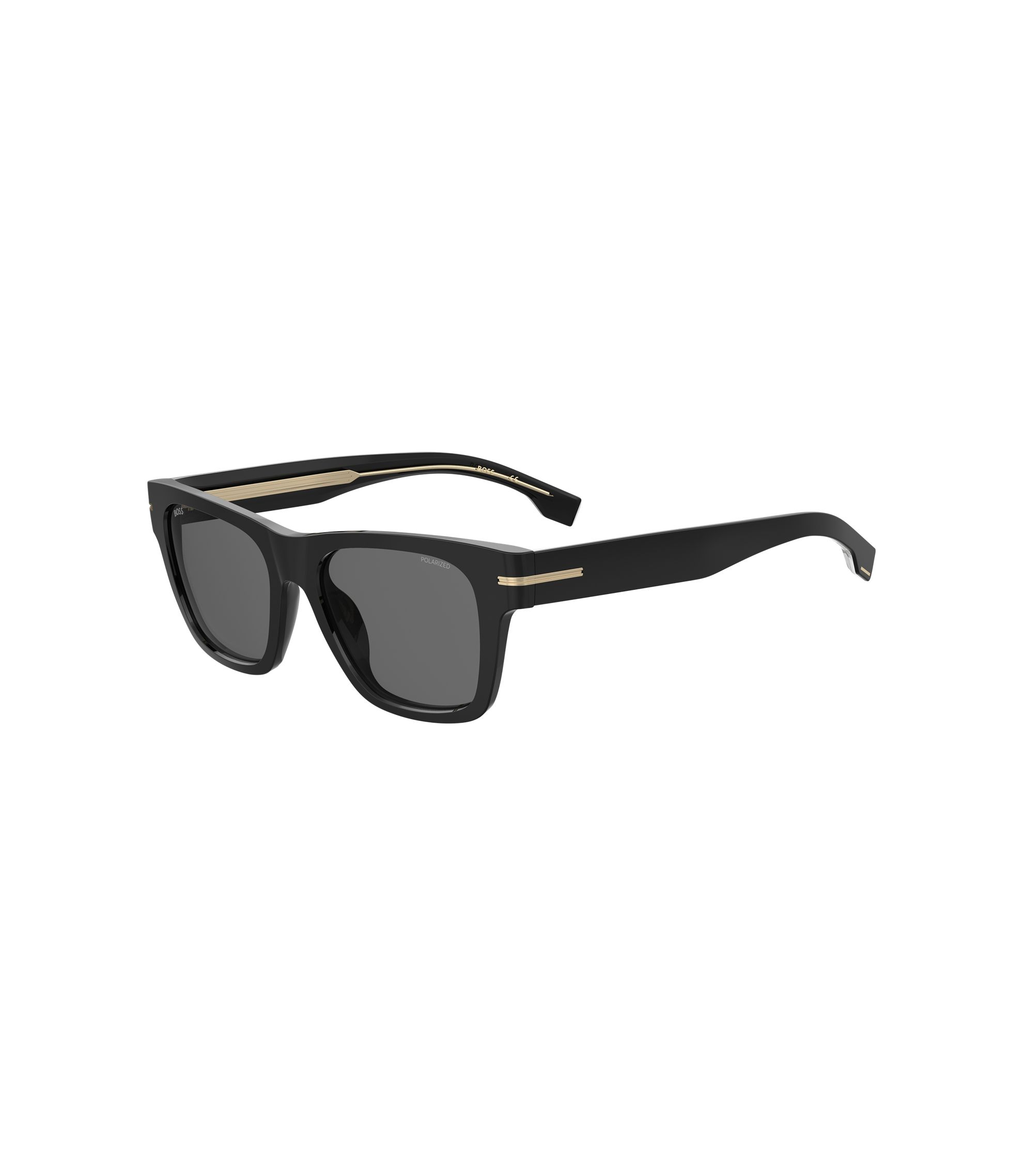 BOSS - Black sunglasses with gold-tone details - Black display picture 1