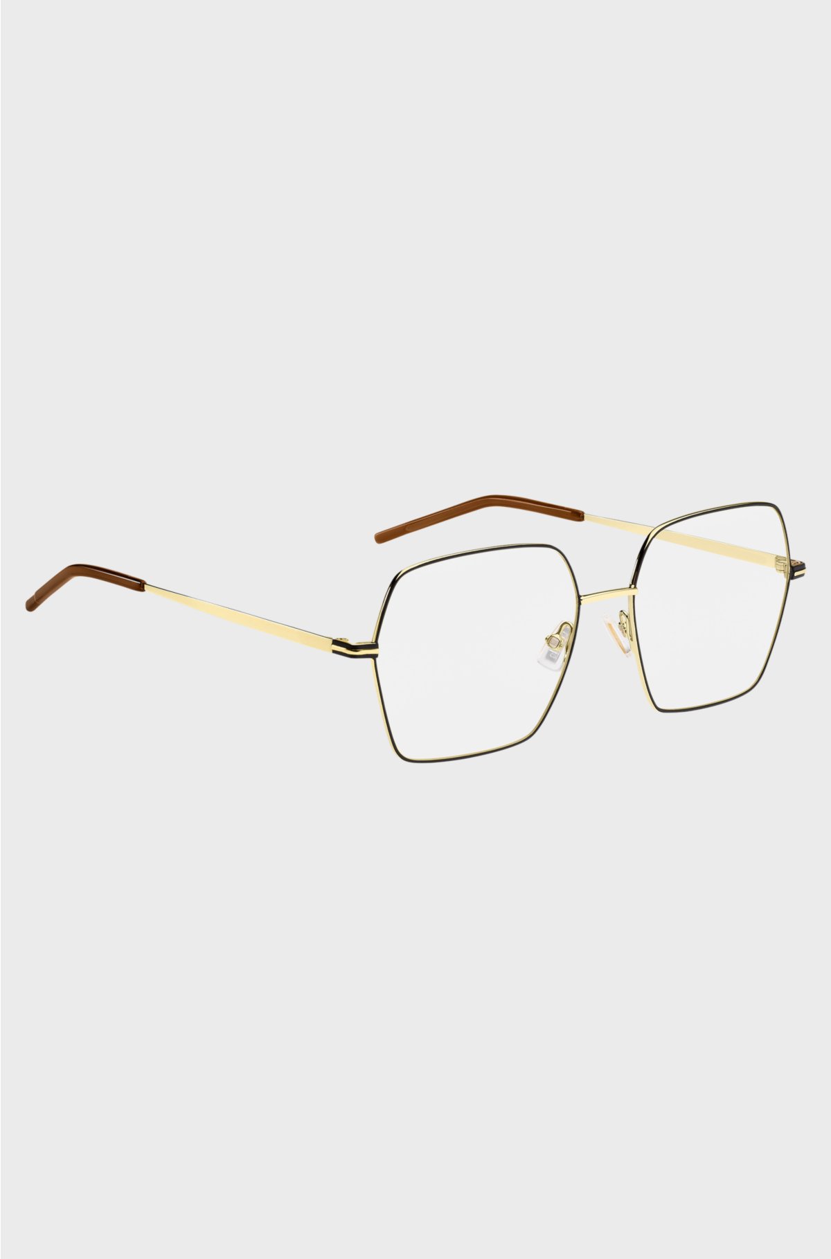 Optical frames in ultra-thin gold-tone steel, Gold