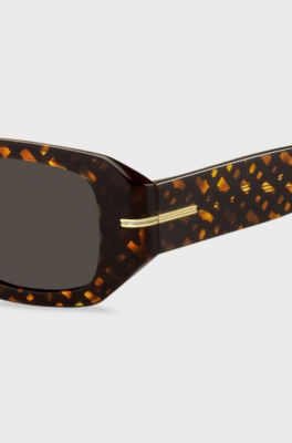 Acetate sunglasses with monogram pattern, Patterned