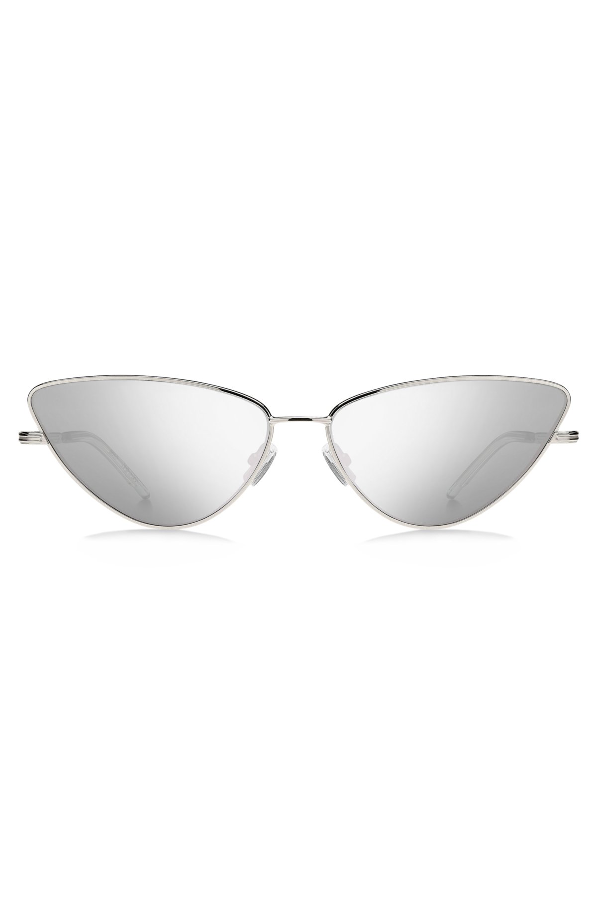 BOSS - Cat-eye sunglasses in steel with signature details