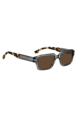 Boss Transparent-acetate sunglasses with Havana detailing övrigt herr – bild 3