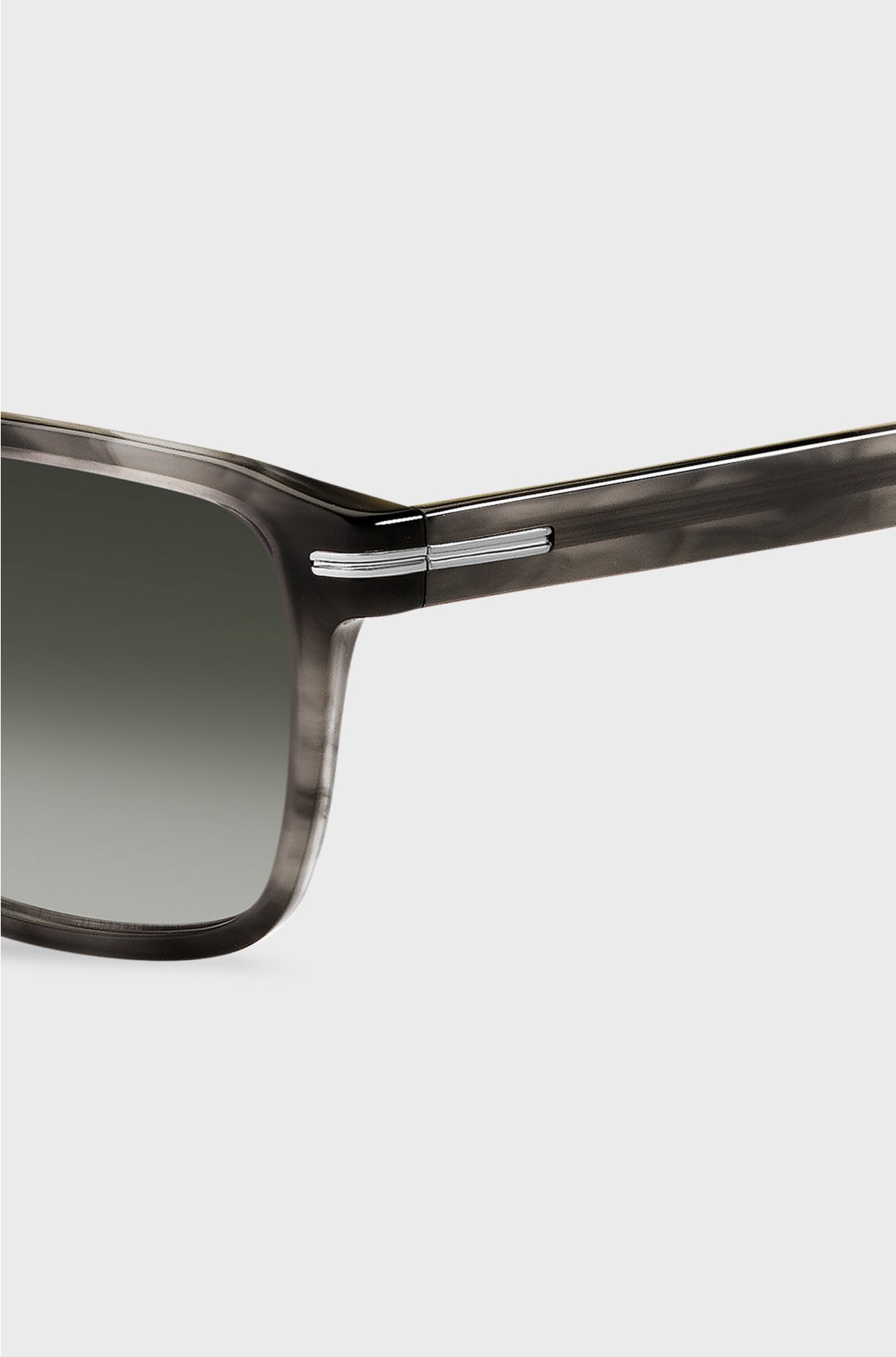 Grey-acetate sunglasses with signature hardware, Patterned
