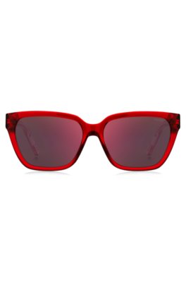Hugo Red-acetate sunglasses with degradé temples solglasögon dam – bild 2