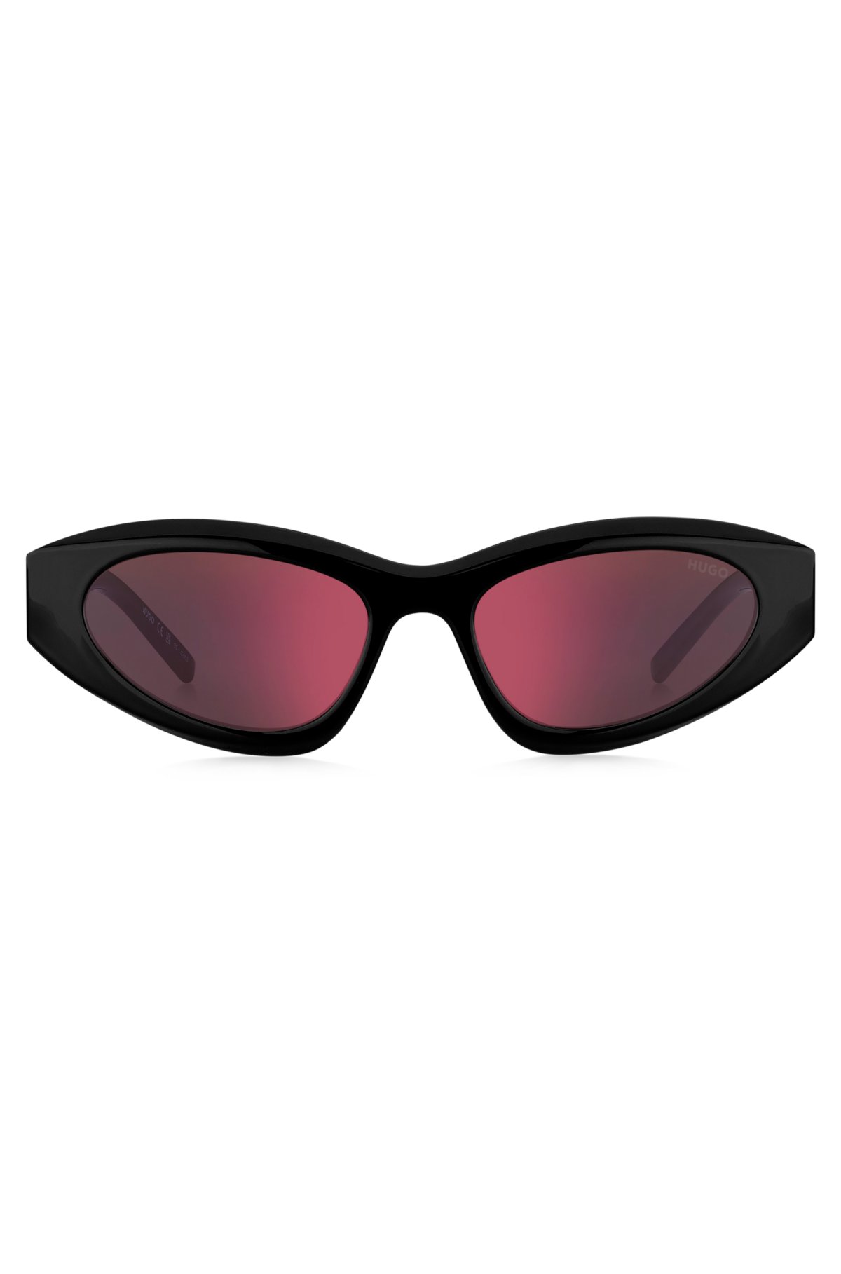 HUGO - Schwarze Sonnenbrille mit Perlenkette