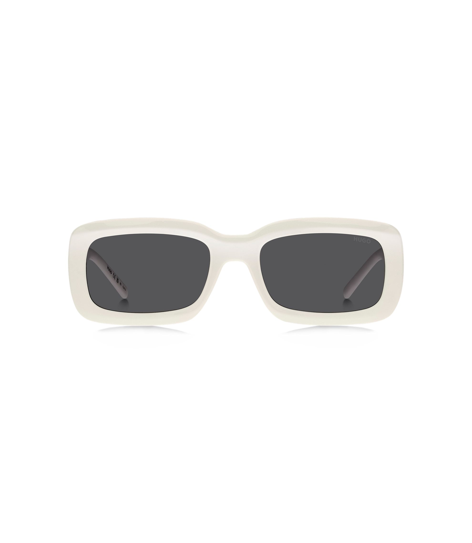 BOSS 0893/S 01GP- 6P White Square Sunglasses Hugo Boss BOSS 1613/F/SK 00039O 59mm Square Sunglasses  main image 3