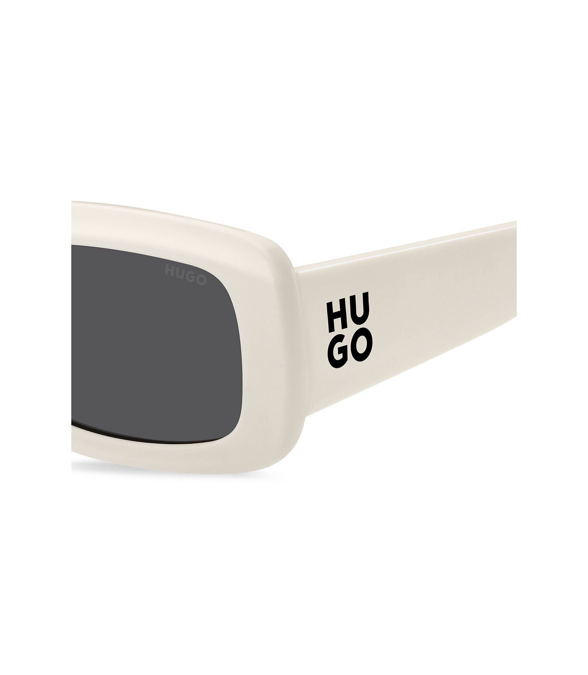 BOSS 0893/S 01GP- 6P White Square Sunglasses Hugo Boss BOSS 1613/F/SK 00039O 59mm Square Sunglasses  main image 2