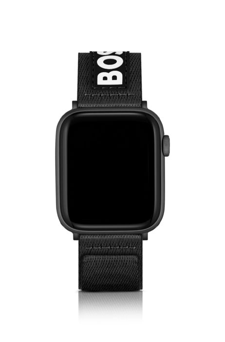 BOSS - de tela negra para Apple Watch con logotipo en contraste