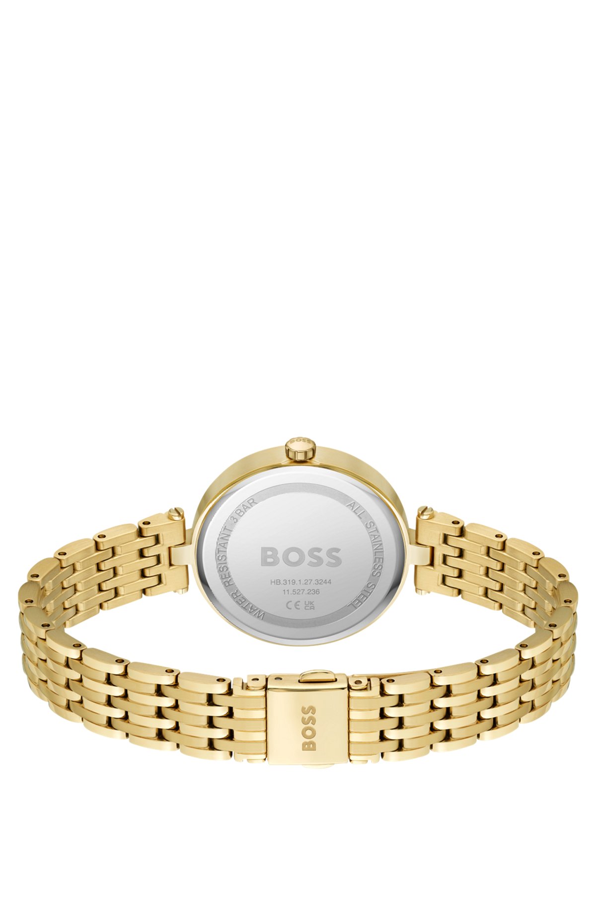 Goudkleurig horloge met geschakelde polsband, Assorted-Pre-Pack