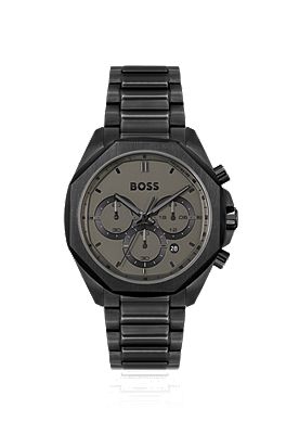 Black metal clearance hugo boss watch