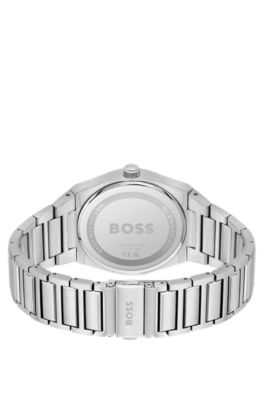 グリーンダイヤル ウォッチ リンクブレスレット, シルバー