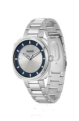HUGO - Link-bracelet watch with two-tone dial