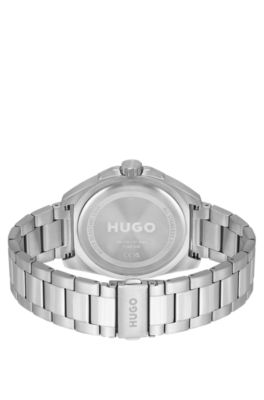 シルバートーンウォッチ リンクブレスレット, シルバー