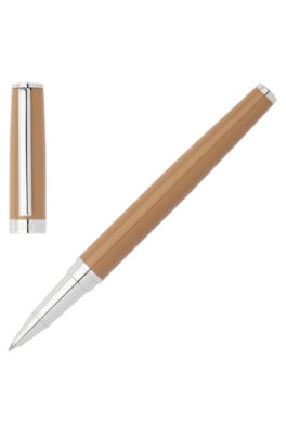 Rollerball pen with camel lacquer finish, Light Brown