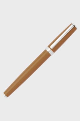 Rollerball pen with camel lacquer finish, Light Brown