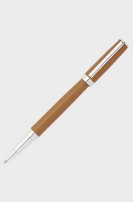 Rollerball pen with camel lacquer finish, Light Brown