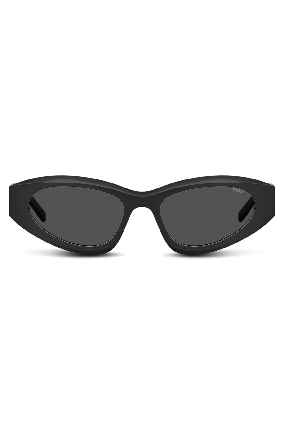 HUGO x Bella Poarch black sunglasses with special branding, Black