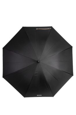 City umbrella with two-tone canopy, Black