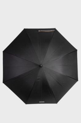City umbrella with two-tone canopy, Black
