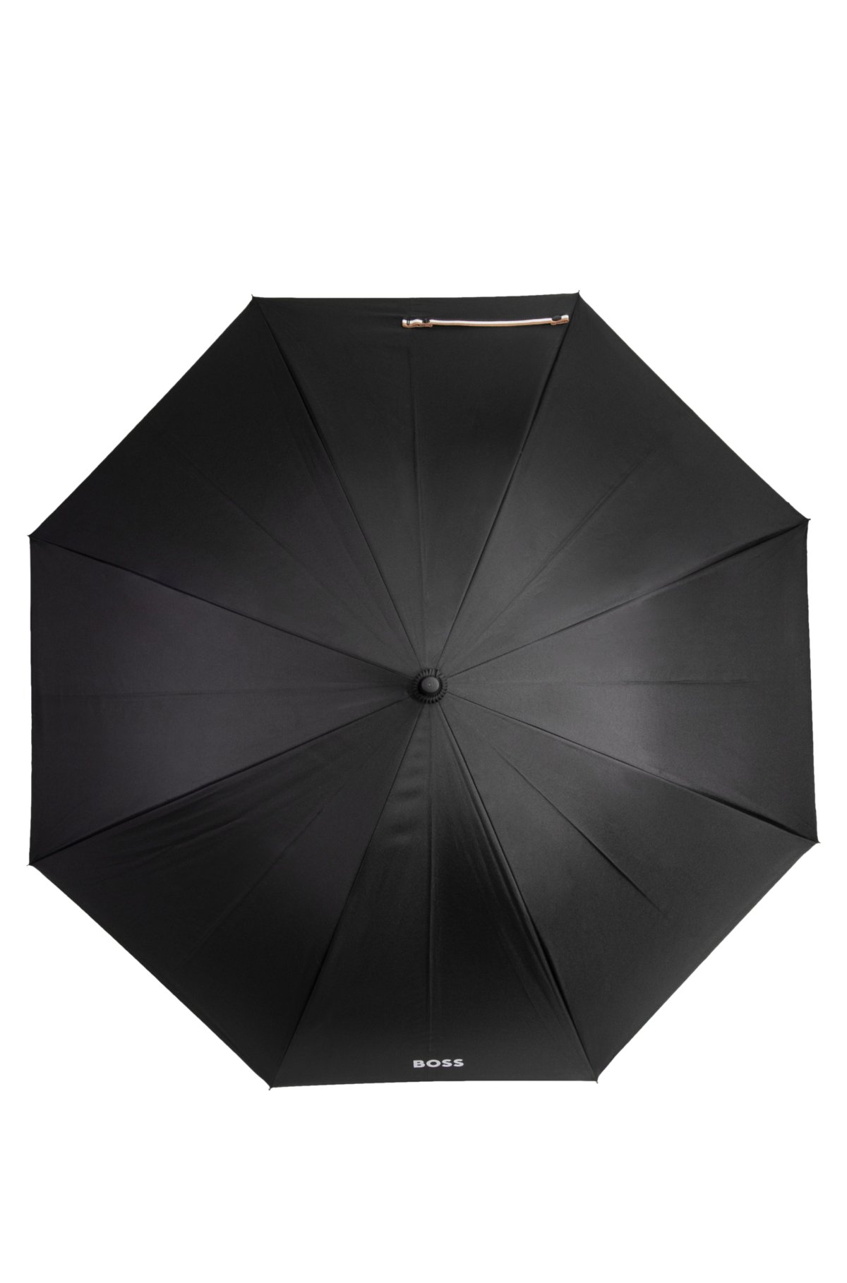City umbrella with two-tone canopy, Black