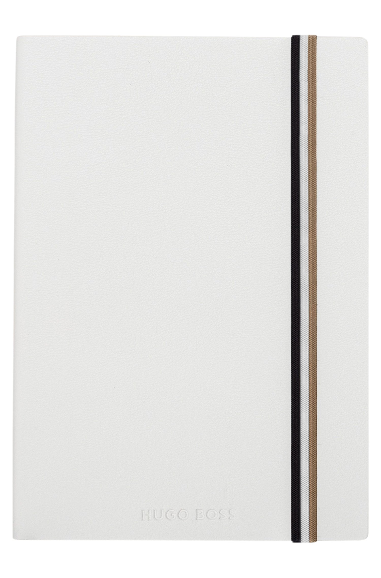 Boss A5 notebook in white faux leather paraplyer & tech herr – bild 3