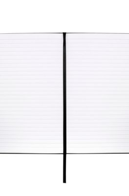 A5 notebook in white faux leather, White