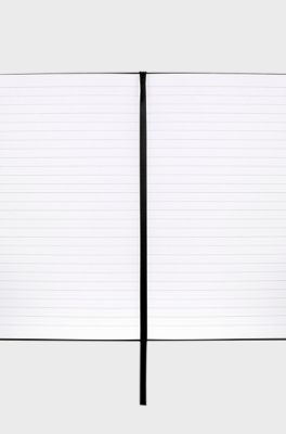 DIN-A5-Notizbuch aus wei&szlig;em Kunstleder, Wei&szlig;