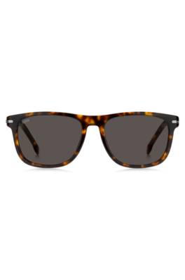 Havana-acetate sunglasses with silver-tone hardware 1