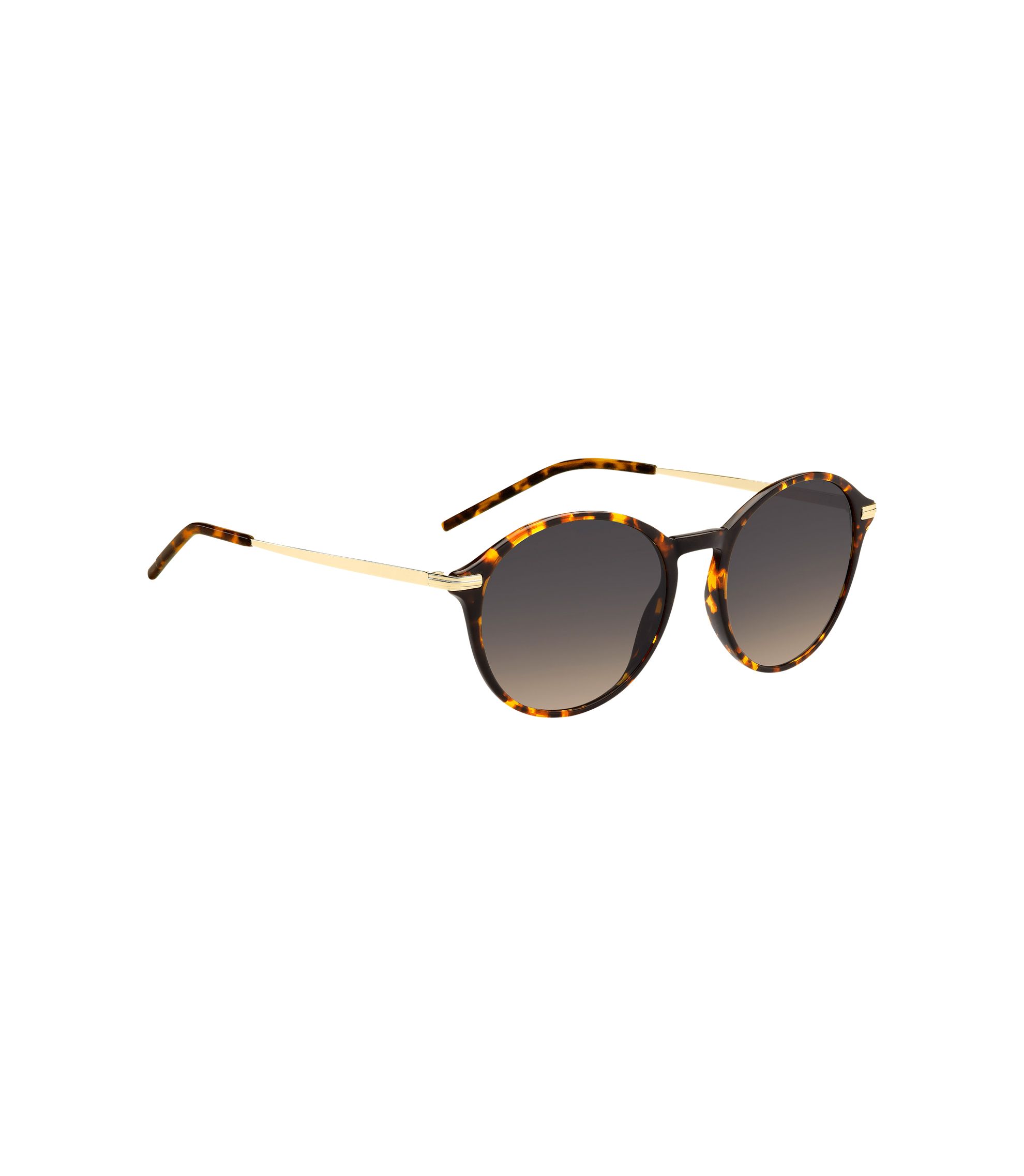 NWT Hugo Boss B0822S Havana Round 53mm Sunglasses