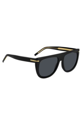 Boss Black-acetate sunglasses with gold-tone hardware solglasögon dam – bild 3