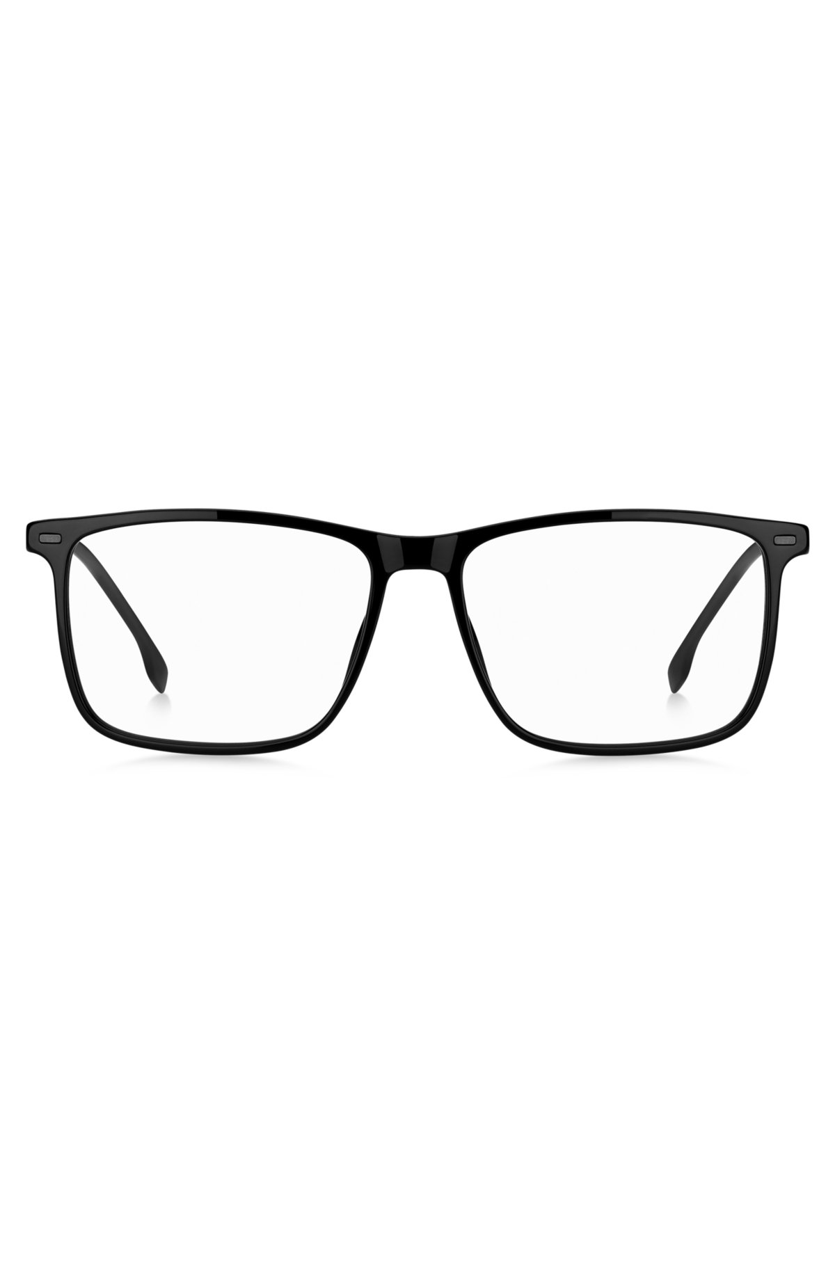 BOSS - Black-acetate optical frames with black-steel temples