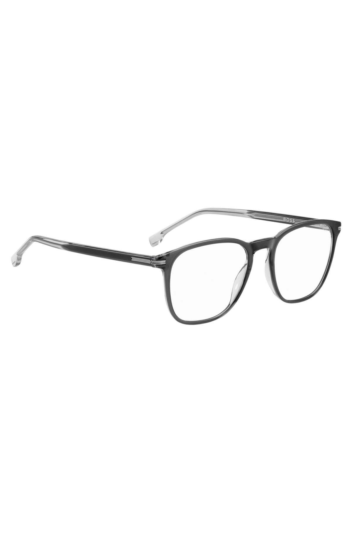 Two-tone optical frames with signature hardware, Grey