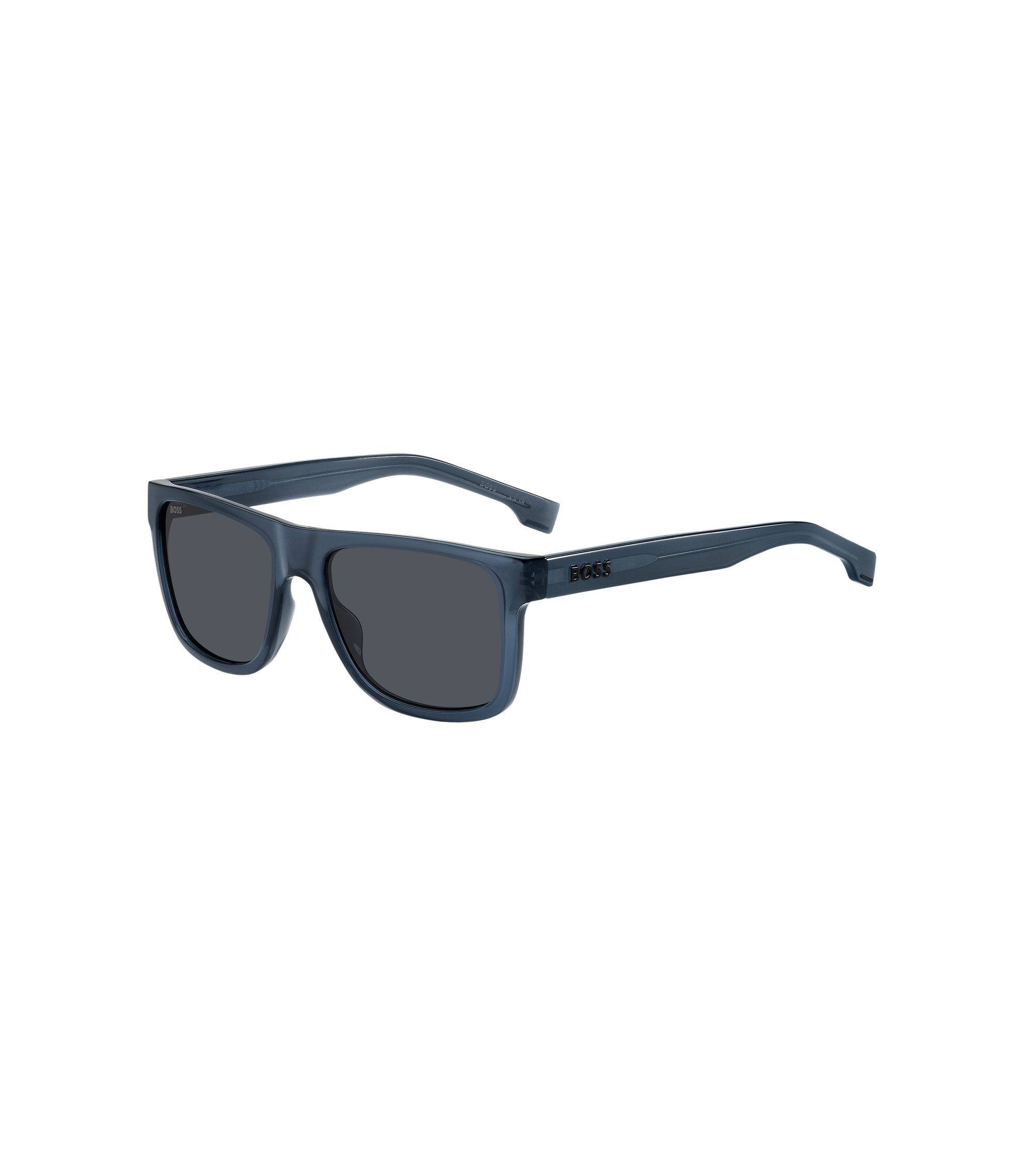BOSS Blue-acetate sunglasses with 3D logo Blue