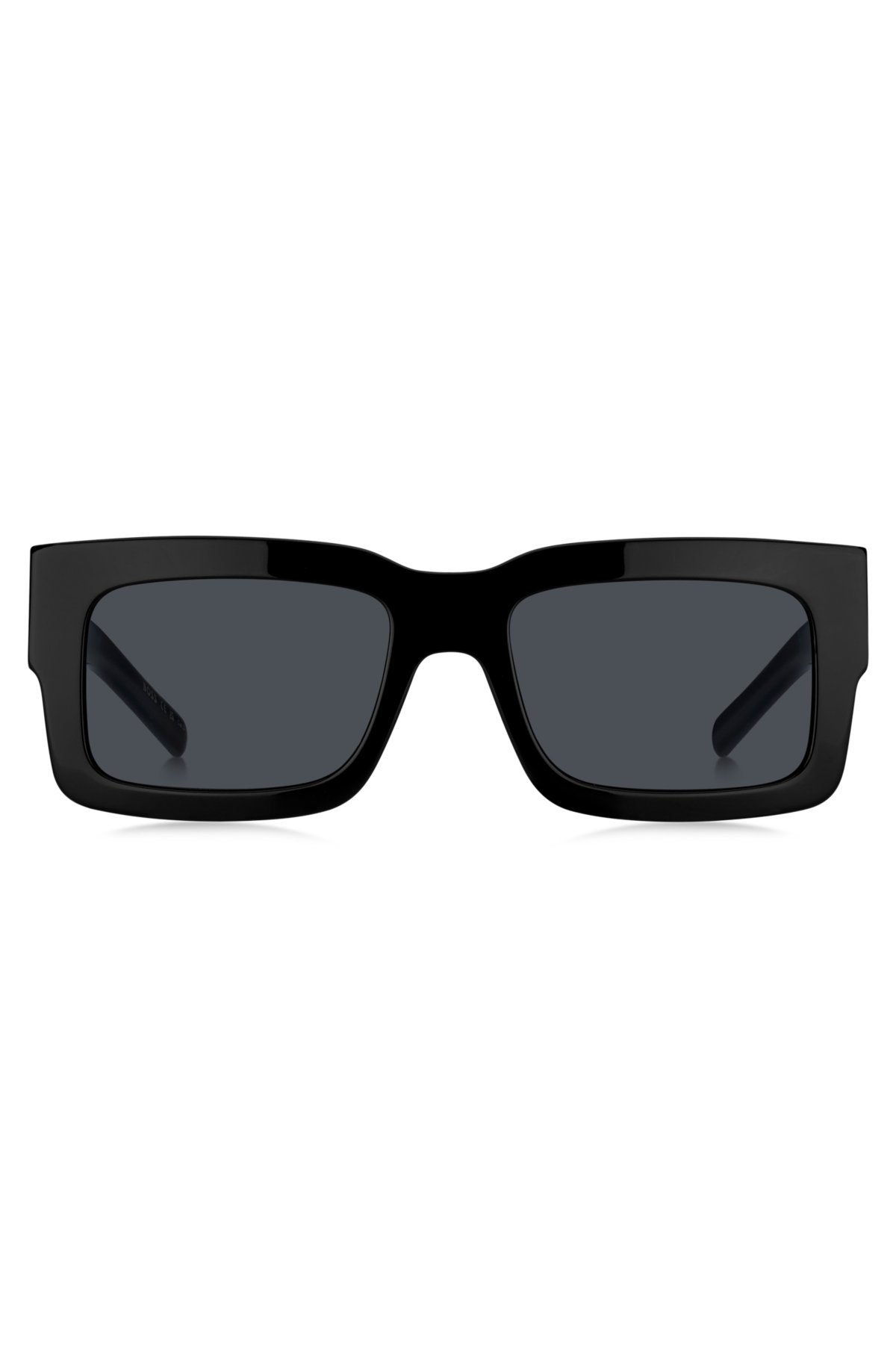 Black-acetate sunglasses with Double B monogram, Black