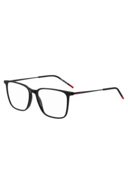 HUGO - Black-acetate optical frames with metal temples