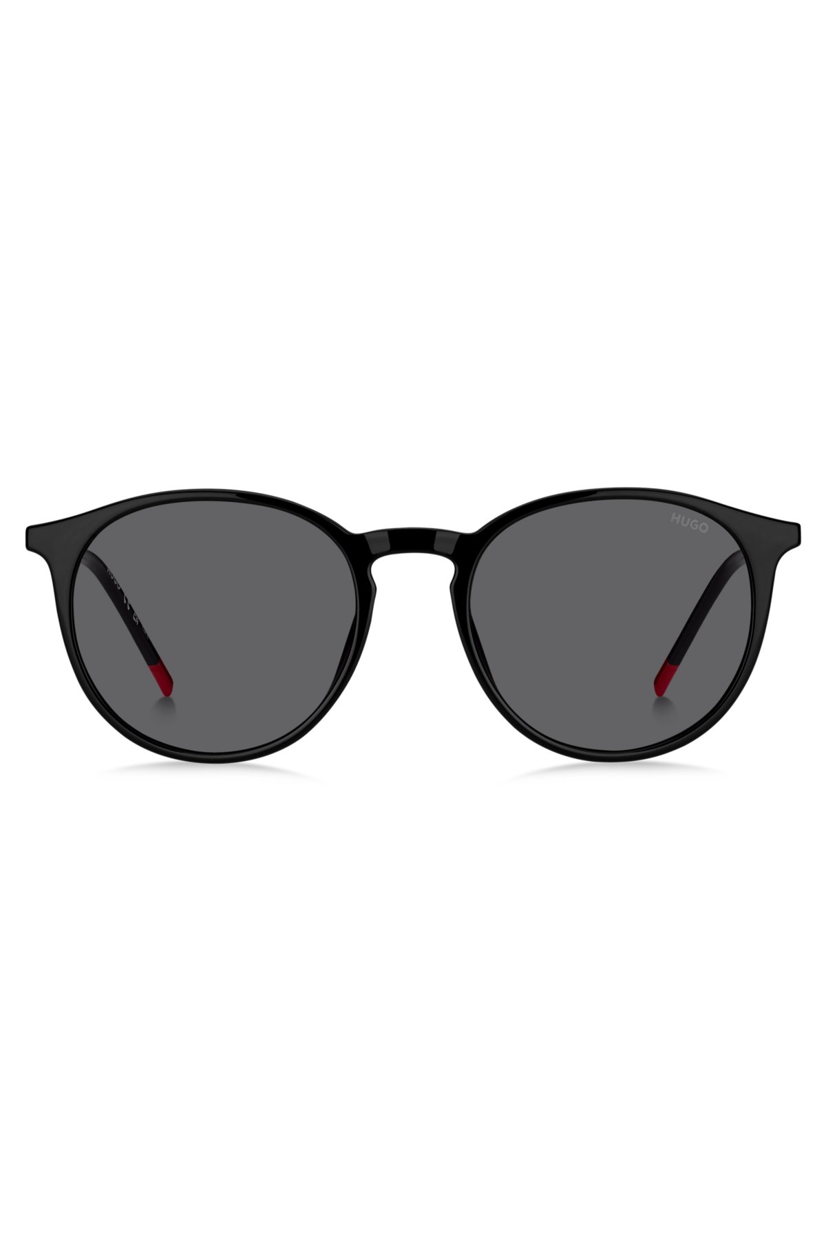 Black sunglasses with signature end-tips, Black