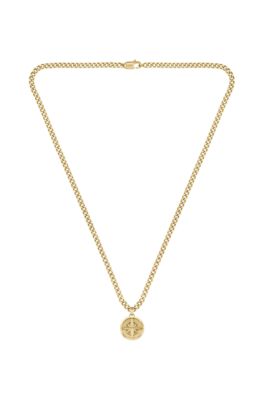 かっこいい☆【Hugo Boss】コンパス チェーンネックレス ギフト BOSS - チェーンネックレス リバーシブルペンダント - シルバー